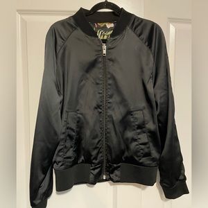 Black reversible Bomber Jacket